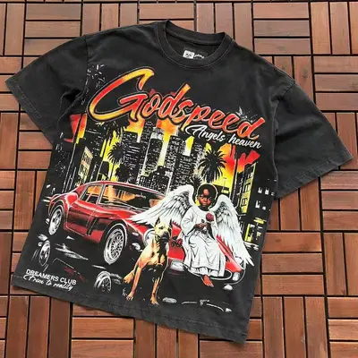 ¥~89 GODSPEED T-SHIRT 77072278 (im 185CM 80KG iwear size M in the photo)