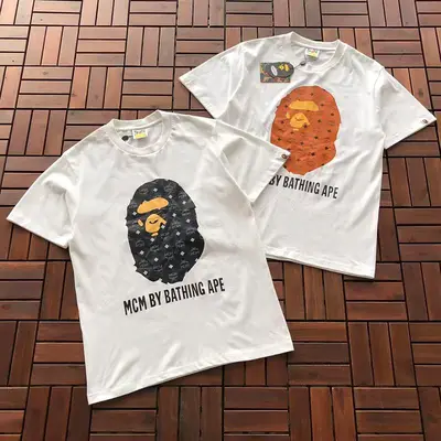 ¥~75 BAPE T-SHIRT 66072235 (im 185CM 70KG iwear size M in tG iwear size S in the photo)