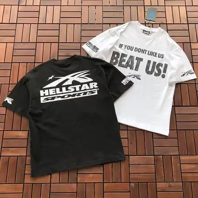 ¥~79 HELLSTAR T-SHIRT 77072229 (im 185CM 80KG iwear size M in the photo)