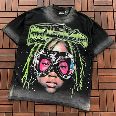 ¥~89 HELLSTAR T-SHIRT 77072231 (im 185CM 80KG iwear size M in the photo)