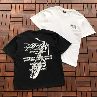 ￥~66 ST🔥S🔥Y T-SHIRT 77072613 (im 185CM 80KG iwear size M in the photo)