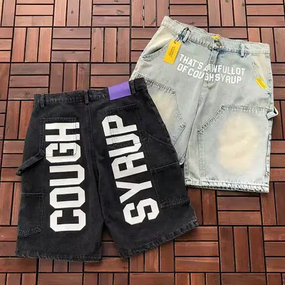 ¥~139 TH🔥T'S A AW🔥UL L🔥T OF C..SHORTS JEANS 77073143 (im 185CM 80KG iwear size L in the photo)