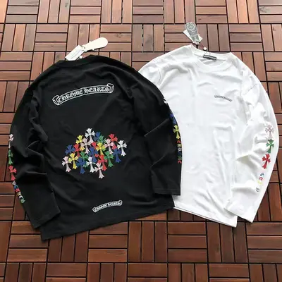 ￥~119 CH🔥OM🔥 HE🔥RTS LONG-SLEEVE 66073140 (im 185CM 70KG iwear size L in the photo)