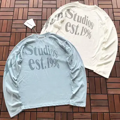 ¥ 135 ACNE STUDIOS LONG-SLEEVE 88080209 (im 185CM 80KG iwear size M in the photo)