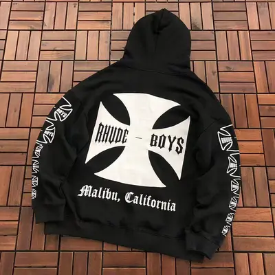 ¥~139 R🔥U🔥E HOODIE 77080204 (im 185CM 70KG iwear size M in the photo)