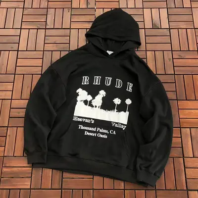 ¥~139 R🔥U🔥E HOODIE 77080203 (im 185CM 70KG iwear size M in the photo)
