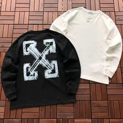 ￥ ~ 125 O🔥🔥-W🔥🔥TE LONG-SLEEVE 55080311 (im 185CM 80KG iwear size L in the photo)
