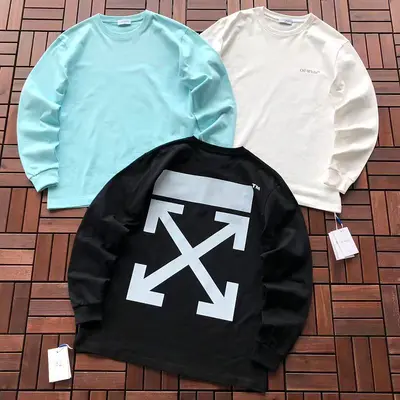 ￥ ~ 125 O🔥🔥-W🔥🔥TE LONG-SLEEVE 55080310 (im 185CM 80KG iwear size M in the photo)