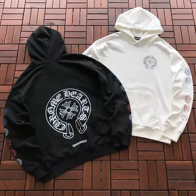 ￥~236 CH🔥OM🔥 HE🔥RTS HOODIE 66080418 (im 185CM 70KG iwear size L in the photo)