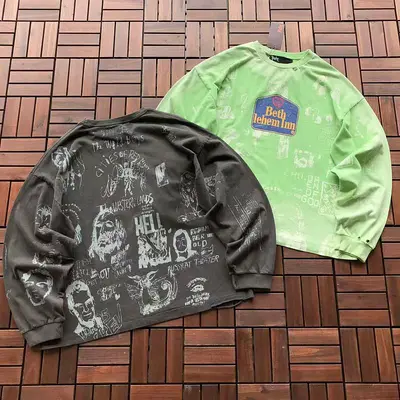 ￥~119 VINTAGE LONG-SLEEVE 77080507 (im 185CM 80KG iwear size M in the photo)