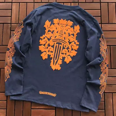 ￥~109 CH🔥OM🔥 HE🔥RTS LONG-SLEEVE 77081324