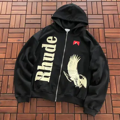 ￥~165 R🔥U🔥E HOODIE 77081338 (im 185CM 70KG iwear size M in the photo)