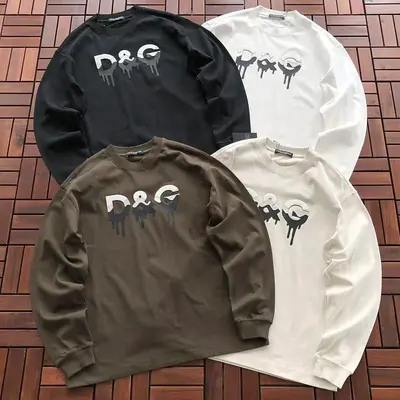 ￥~135 D🔥LC🔥 GA🔥B🔥🔥A LONG-SLEEVE 77081317 (im 185CM 70KG iwear size M in the photo)