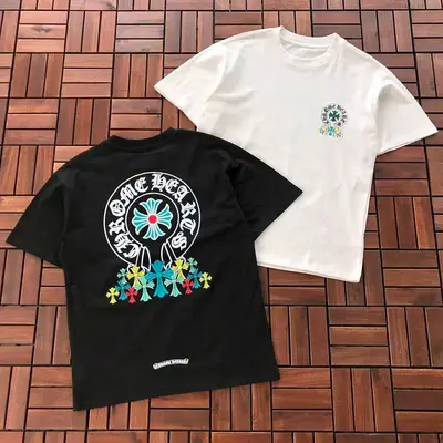 ￥~89 CH🔥OM🔥 HE🔥RTS T-SHIRT 77061529 (im 185CM 70KG iwear size M in the photo)