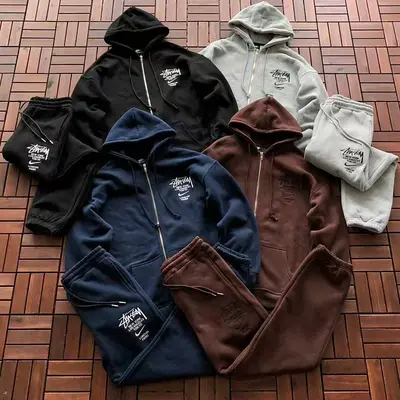 TOP￥~129 PANTS￥~115 N🔥K🔥& ST🔥S🔥Y HOODIE TROUSERS FLEECE 77061185