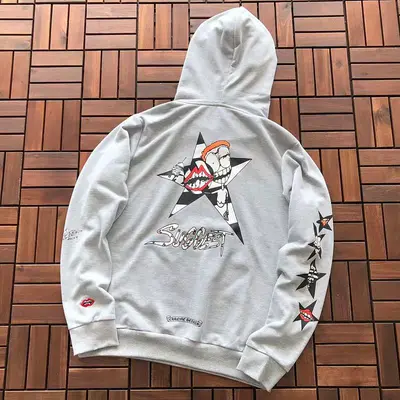 ¥~149 CH🔥OM🔥 HE🔥RTS HOODIE 33120513 (im 176CM 58KG iwear size M in the photo)