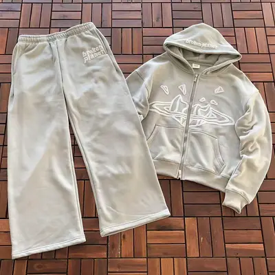 ¥~TOP 169 PANTS 119 BROKEN PLANET HOODIE TROUSERS FLEECE 77010879