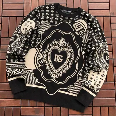 ￥~165 D🔥LC🔥 GA🔥B🔥🔥A SWEATER 77081430 (im 185CM 80KG iwear size L in the photo)