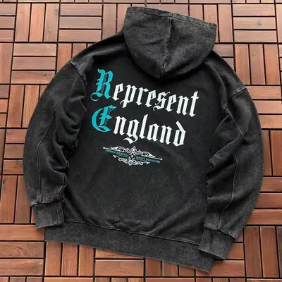 ￥~135 REPRESENT HOODIE 66081615 (im 185CM 80KG iwear size M in the photo)