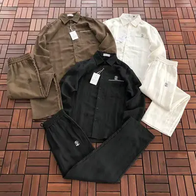 TOP ￥ 236 PANTS ￥ 236 BR🔥N🔥L🔥O C🔥CI🔥🔥L🔥I LONG-SLEEVE TROUSERS 88081740