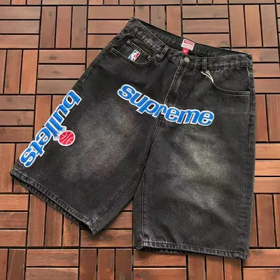 ￥~279 S🔥P🔥E🔥E & NBA & MITCHELL & NESS JEANS SHORTS 77081905