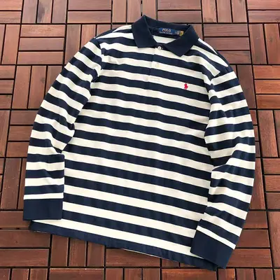 ￥~179 RA🔥PH🔥AU🔥EN LONG-SLEEVE POLO 66082302 (im 185CM 70KG iwear size L in the photo)
