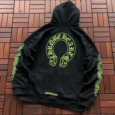 ￥~405 CH🔥OM🔥 HE🔥RTS HOODIE FLEECE 66082719 (im 185CM 70KG iwear size XL in the photo)