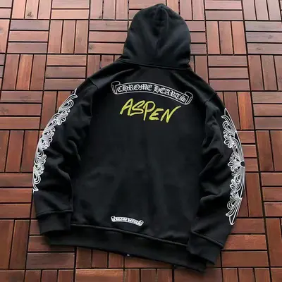 ￥~405 CH🔥OM🔥 HE🔥RTS HOODIE FLEECE 66082717