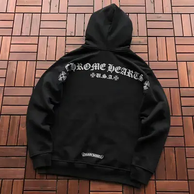 ￥~405 CH🔥OM🔥 HE🔥RTS HOODIE FLEECE 66082714 (im 185CM 70KG iwear size M in the photo)