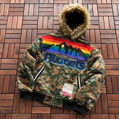 ￥~449 S🔥P🔥E🔥E & NBA & MITCHELL & NESS COTTON JACKET 66082712