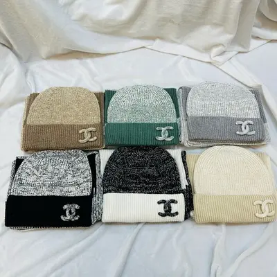 ¥~178 CH⭐NEL CAP SCARF 08093152