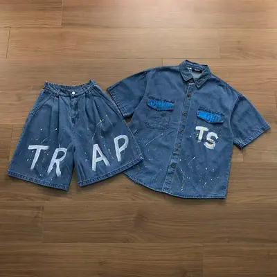 TOP ￥~122 SHORTS￥~122 TRAPSTAR T-SHIRT SHORTS 10111953