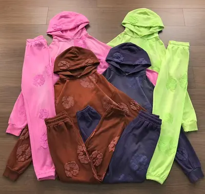 TOP￥~158 ROUSERS ￥~155 DEN⭐M TE⭐RS HOODIE TROUSERS 10301152