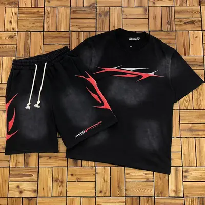 TOP￥~112 SHORTS￥~128 HELLSTAR T-SHIRT SHORTS 06271965