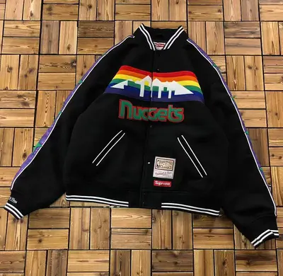 ￥~428 SUP⭐EME MITCHELL & NESS COTTON COAT 07310465