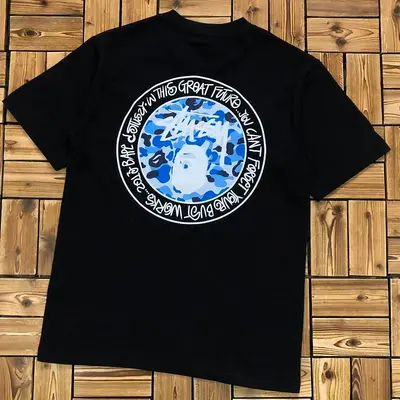 ¥~82 BAPE STUSSY T-SHIRT 08111468