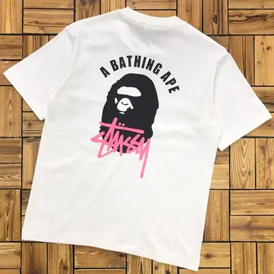 ¥~82 BAPE STUSSY T-SHIRT 08111168