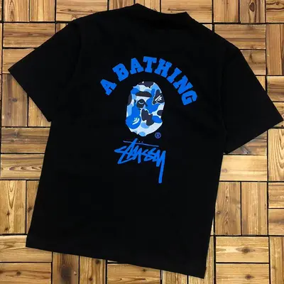 ¥~82 BAPE STUSSY T-SHIRT 08110668